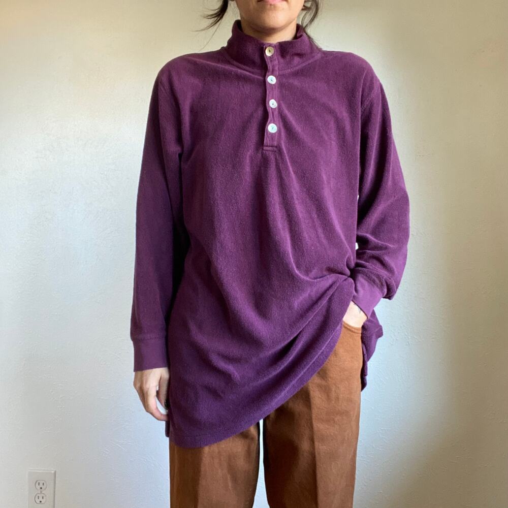 Vintage Cozy Long Sleeve Polo